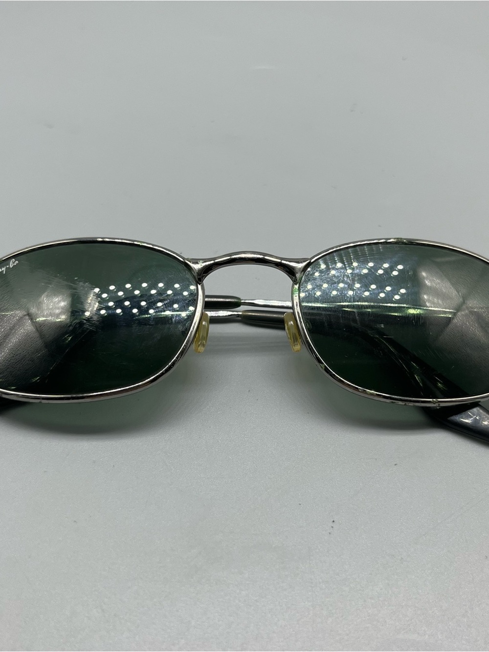 B&L Ray-Ban Vintage Sunglasses Green Lenses Gunmetal Frame
